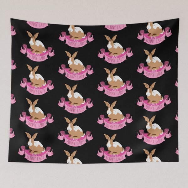 Item preview, Crazy Bunny Lady banner (rabbits) designed and sold by jazzydevil.