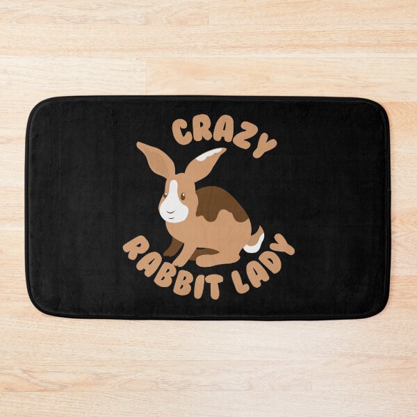 Item preview, Crazy Rabbit Lady bunny (circle) designed and sold by jazzydevil.