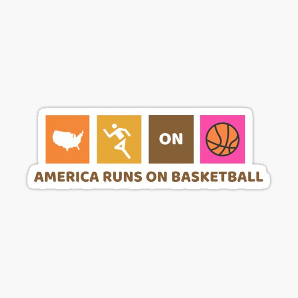 Item preview, America Runs on Basketball designed and sold by adeletalk.