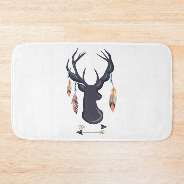 Item preview, Boho Chic Gift Stag Deer Antler Bohemian Feather and Arrows Design designed and sold by TheOnyxCastle.
