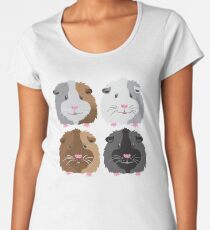 Four piggies (guinea pigs) Premium Scoop T-Shirt