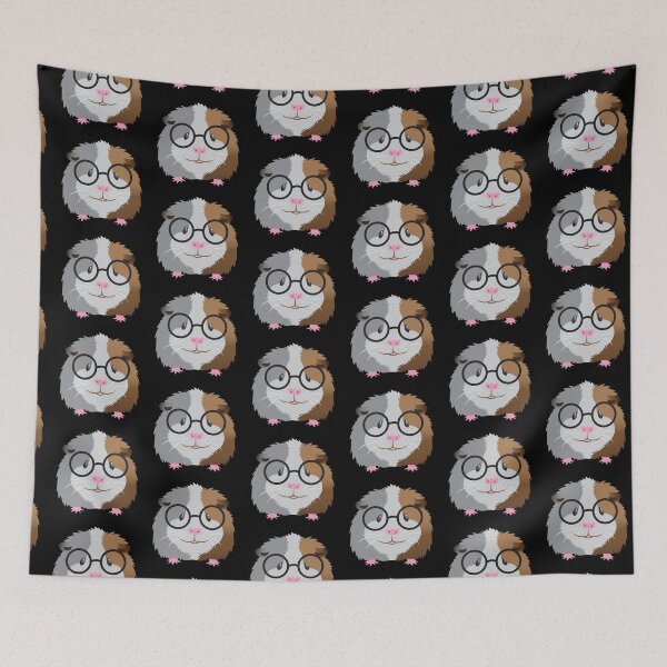 Item preview, Guinea pig in cute nerdy glasses designed and sold by jazzydevil.
