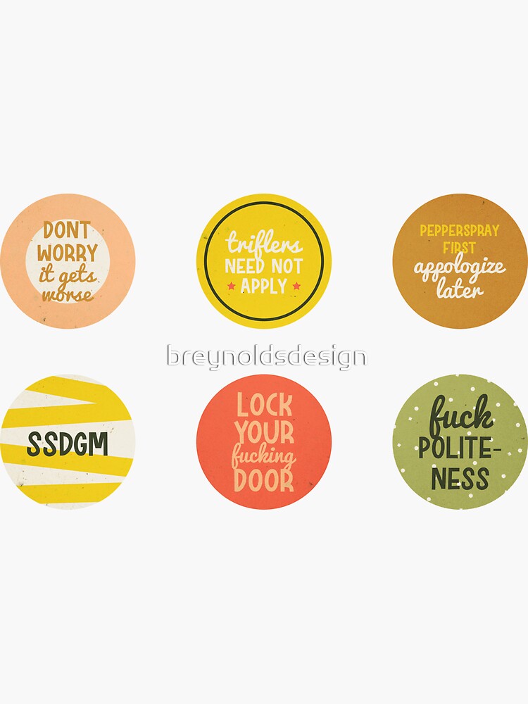 MFM - My Favorite Murder - SSDGM Sticker Set by breynoldsdesign