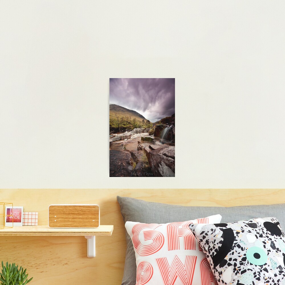 Glen Etive waterfall Photographic Print