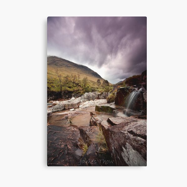 Glen Etive waterfall Canvas Print