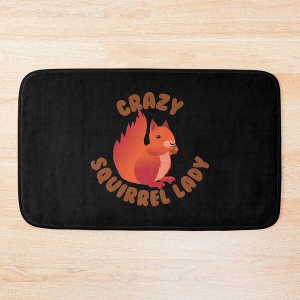 Item preview, Crazy (RED) Squirrel lady in a circle designed and sold by jazzydevil.
