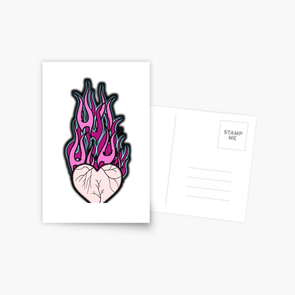 Flaming Heart Card