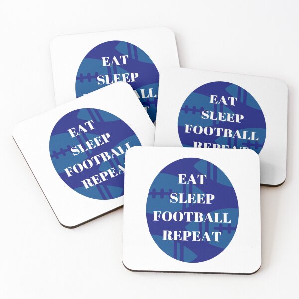 Item preview, Eat Sleep Football Repeat designed and sold by SEEphotos7171.