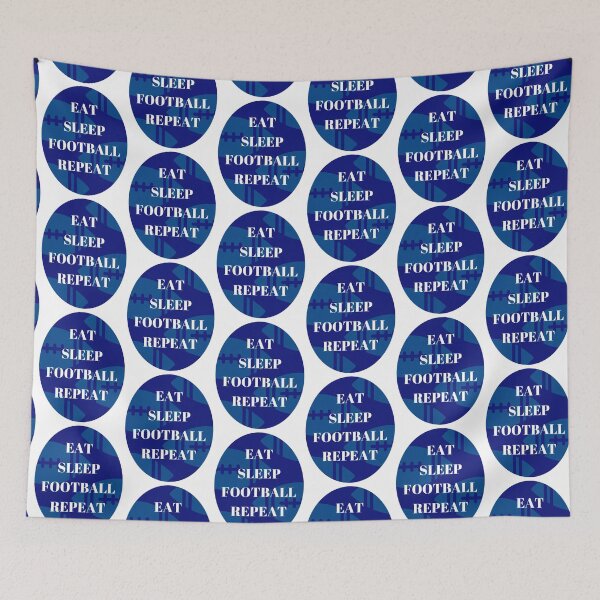 Item preview, Eat Sleep Football Repeat designed and sold by SEEphotos7171.