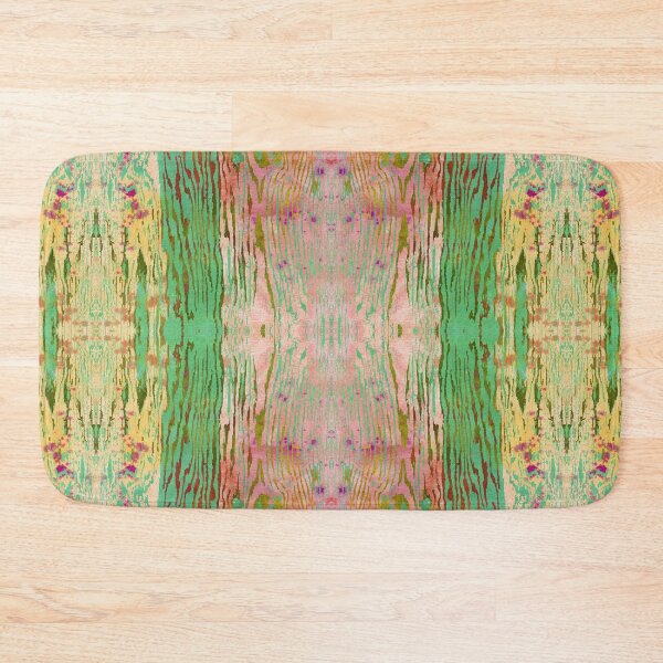 Item preview, Modern Faux Bois Woodgrain Pattern Art Print - Spring Green  designed and sold by AndreaHelmArt.
