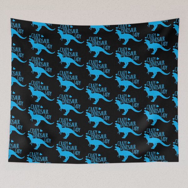 Item preview, Crazy Dinosaur lady Tyrannosaurus in blue designed and sold by jazzydevil.