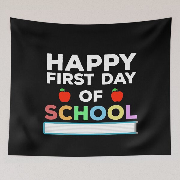 Item preview, Back To School Teacher Student Cool Trendy Gift - Happy First Day Of School designed and sold by PremiumDesignz.