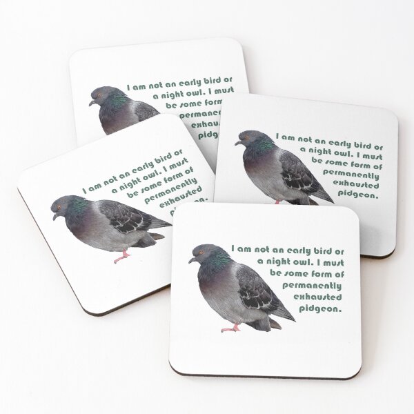 Item preview, Permanently Exhausted Pidgeon designed and sold by ColorfulCortex.