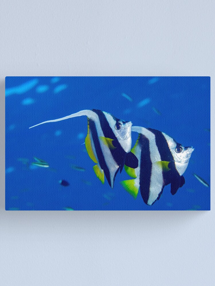 Alternate view of Banners in the blue Canvas Print