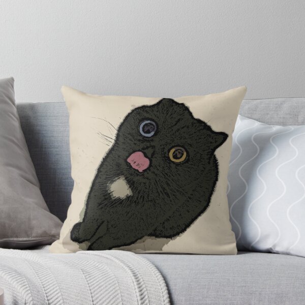 Item preview, Heterochromia Cat designed and sold by WallMemes.