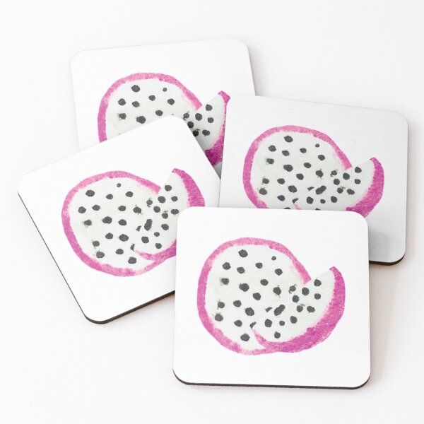 Item preview, Dragon Fruit Half with Slice Watercolor designed and sold by Hailey-Designs.