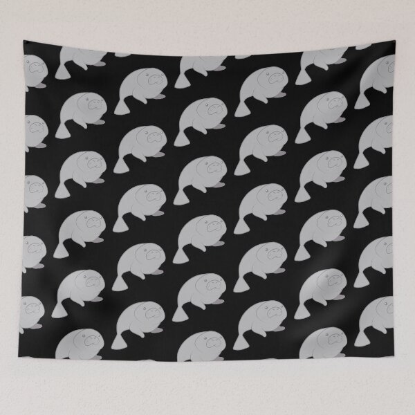 Item preview, cute grey manatee porpoise sea cow designed and sold by jazzydevil.