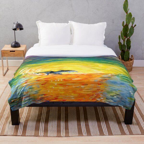 Item preview, Delfines al atardecer designed and sold by saraperry.