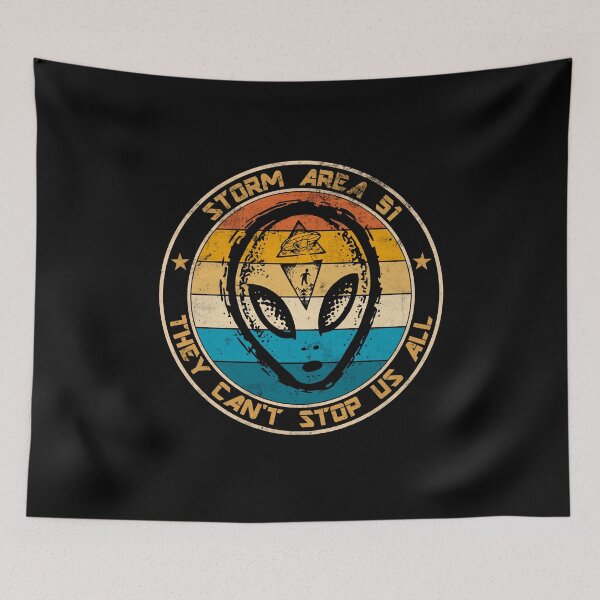 Item preview, Storm Area 51 - Funny Ufo Design They Can't Stop Us All designed and sold by ismagarri.