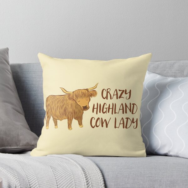 Item preview, Crazy Highland cow lady designed and sold by jazzydevil.