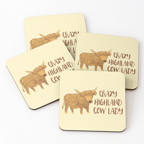 Item preview, Crazy Highland cow lady designed and sold by jazzydevil.