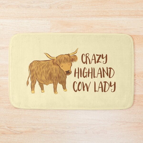 Item preview, Crazy Highland cow lady designed and sold by jazzydevil.