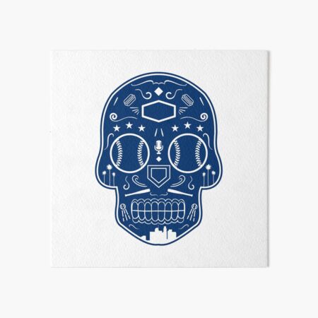 Los Angeles Dodgers Sugar Skull 11x14 print