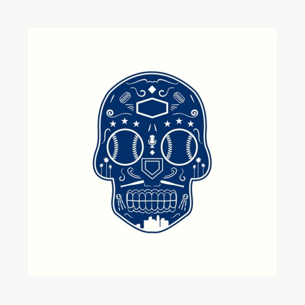 Los angeles dodgers Skull | Art Board Print