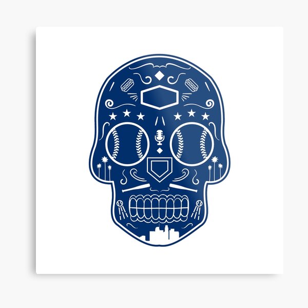 Los angeles dodgers Skull Metal Print for Sale by ednagarner