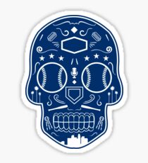 Los Angeles Baseball Sugar Skull Sticker