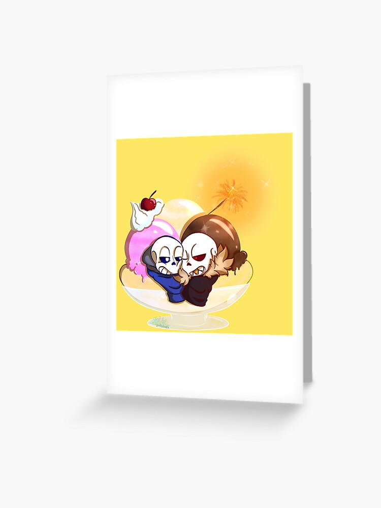 Undertale / Underfell Sans Kustard Ice cream Art Print by AlistairArtwork