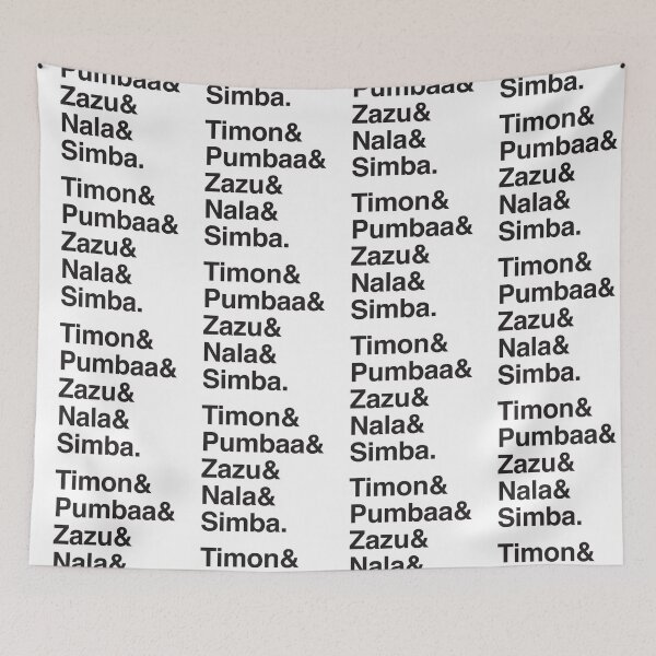 Item preview, Timon & Pumbaa & Zazu & Nala & Simba designed and sold by jazzydevil.