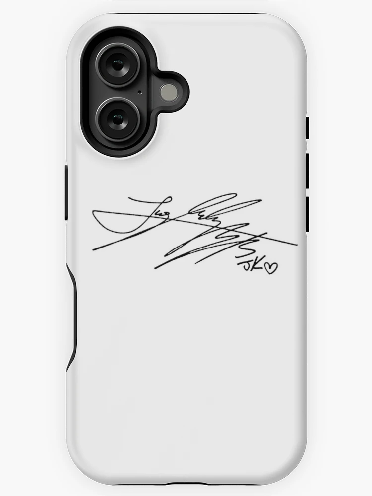 BTS ジョングク サイン iPhone ケース JUNGKOOK bts jungkook jk signature 