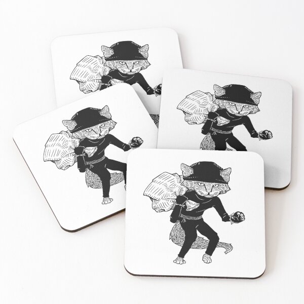 Item preview, Cat Burglar Funny Drawing designed and sold by adamkenney.