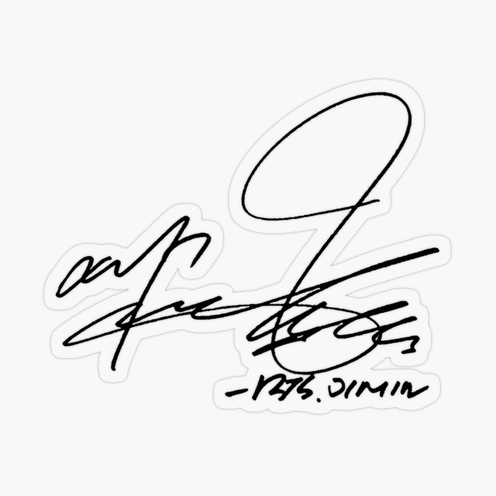 BTS Jimin ジミン　直筆サイン入り　Autographed card BTS Jimin ジミン 直筆サイン入り Autographed card