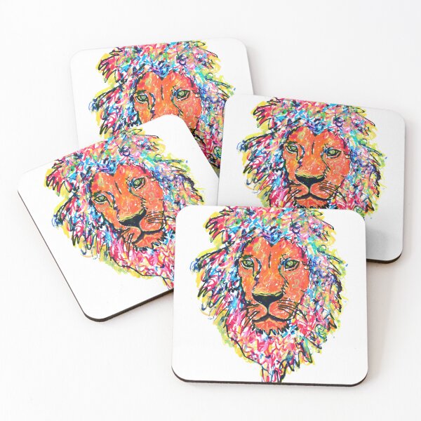 Item preview, Abstract painting of lion head || abstract lion painting designed and sold by KARTICK DUTTA.