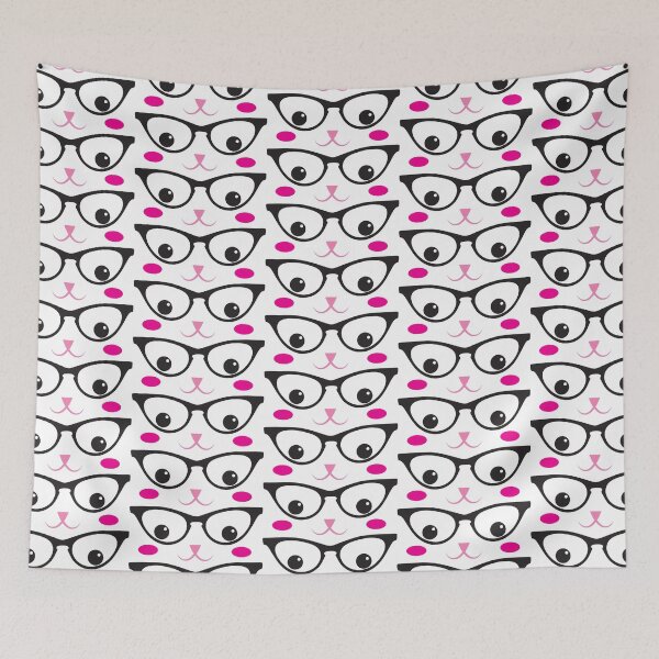 Item preview, Cute kitty in glasses designed and sold by jazzydevil.