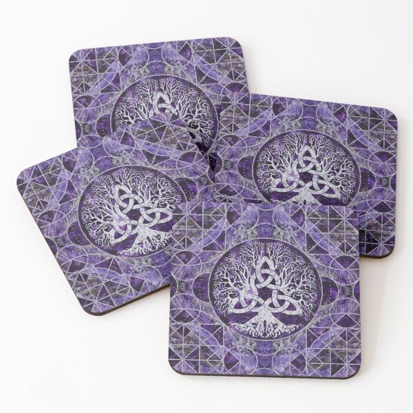 Item preview, Tree of life with Triquetra Amethyst and silver designed and sold by Nartissima.