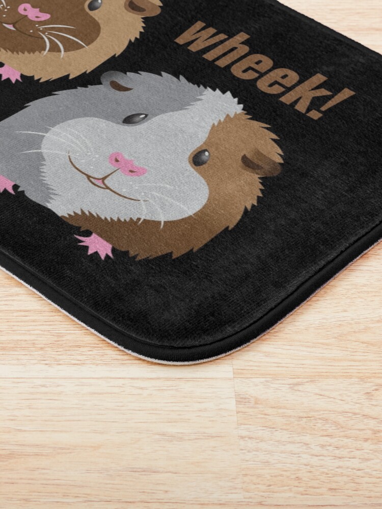 Alternate view of Wheek! Wheek! guinea pigs Bath Mat