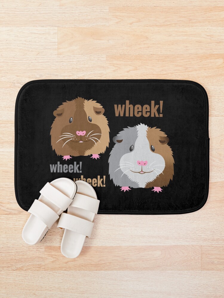 Alternate view of Wheek! Wheek! guinea pigs Bath Mat