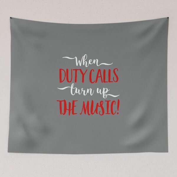Item preview, Music - When Duty calls, turn up the Music! designed and sold by Vectorqueen.