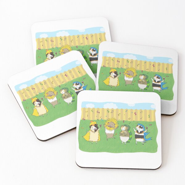 Item preview, Garden Party Guinea Pigs - Sid, Seb, Fin and Eli designed and sold by mondesign26.