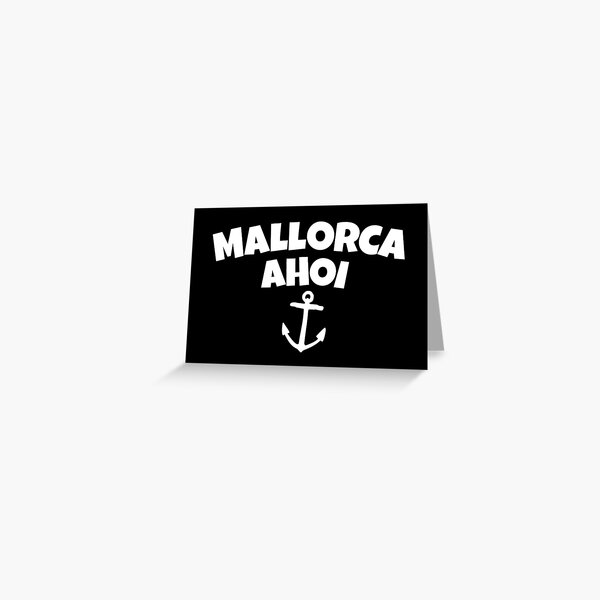 Item preview, Mallorca Ahoy Anchor Sail Design (White) designed and sold by theshirtshops.