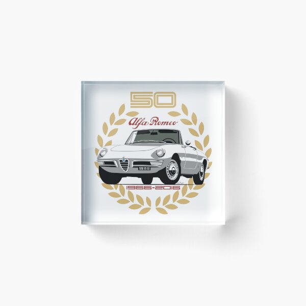 Item preview, Alfa Romeo Duetto Series 1 Spider white - personalised for Pip (alt) designed and sold by car2oonz.