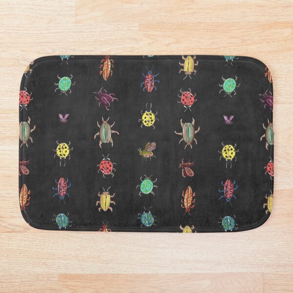 Bugsters - Beetles crawling around Bath Mat