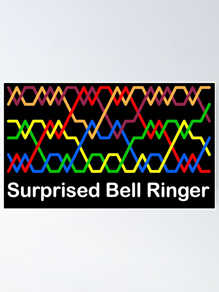 "Bell Ringer Bellfast Surprise Minor Ringing Method (Dark Background