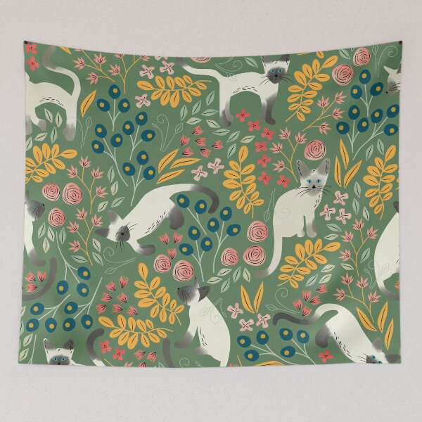 Item preview, Green Siamese designed and sold by inkblotcreative.