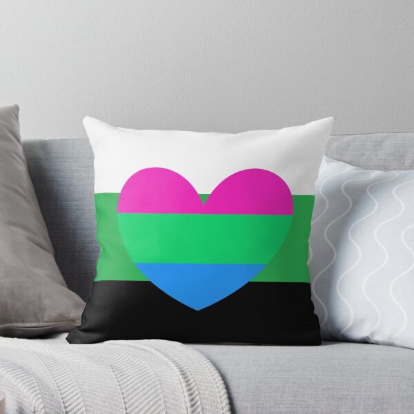 Item preview, neutrois flag with polysexual heart designed and sold by Simplipride.