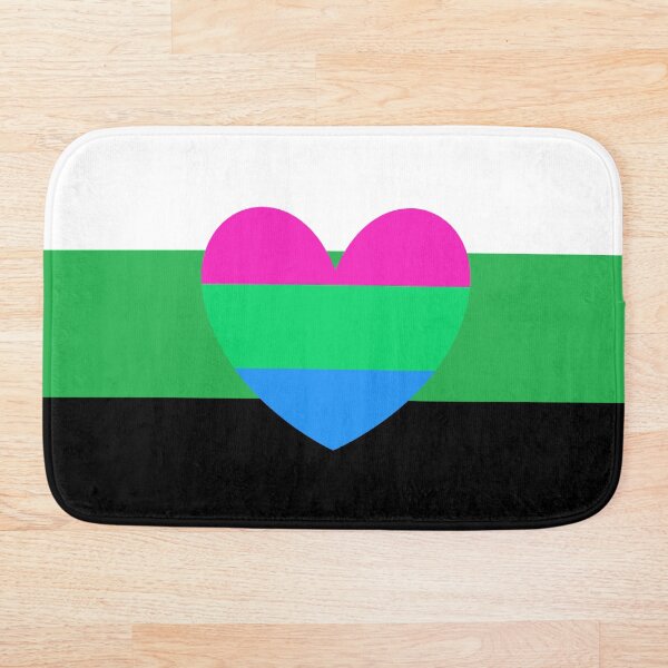 Item preview, neutrois flag with polysexual heart designed and sold by Simplipride.