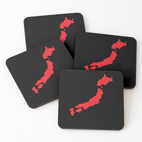Item preview, Japan map simple in RED designed and sold by jazzydevil.